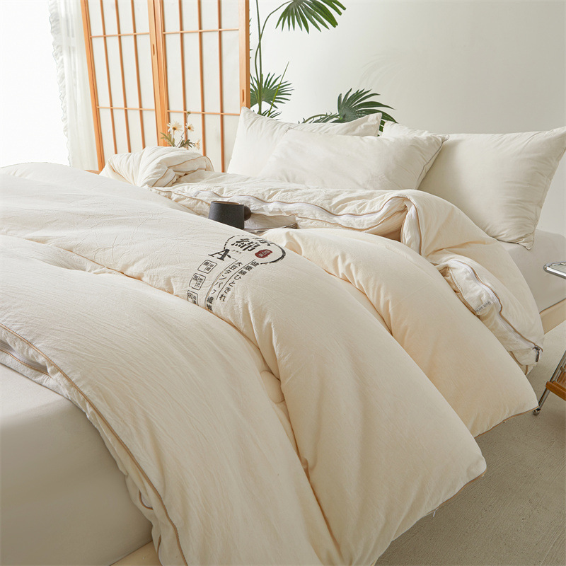 Class A Comforter Soybean Fiber Quilt Spring Autumn 2-in-1 Mother-Child Duvet Student Dormitory Single Person Thickened Winter Quilt Core