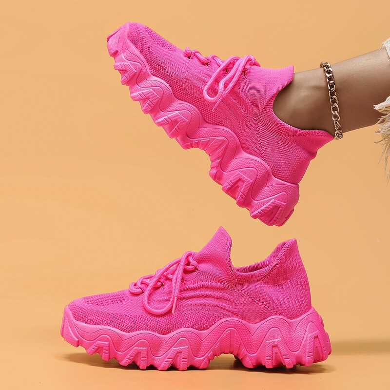Cross-border AliExpress Amazon Plus Size Women's Sports Shoes Breathable Flyknit Slip-On Loafers Cross-border AliExpress Amazon Plus Size Women's Sports Shoes Breathable Flyknit Slip-On Loafers