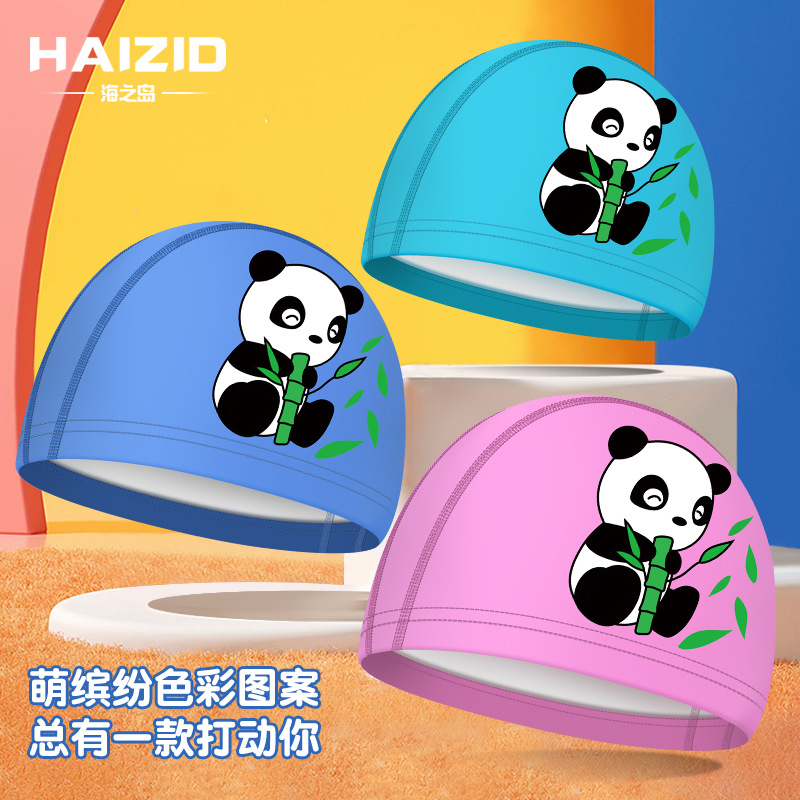 polyurethane cute swimming cap for swimming