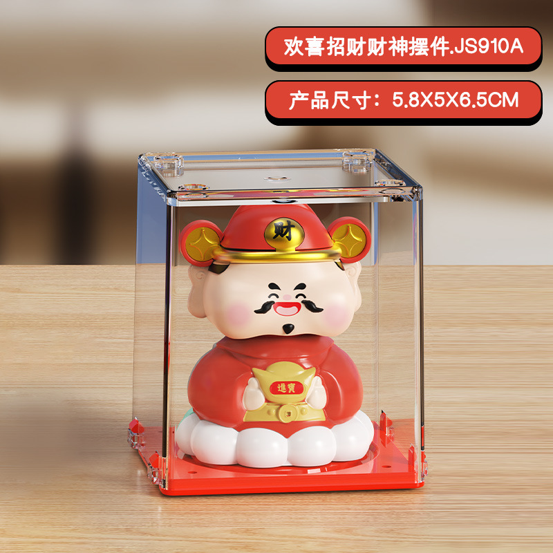 2 pulgadas energía solar mini gatos de fortuna mini mini mini oficina de escritorio suministros de automóviles decoración