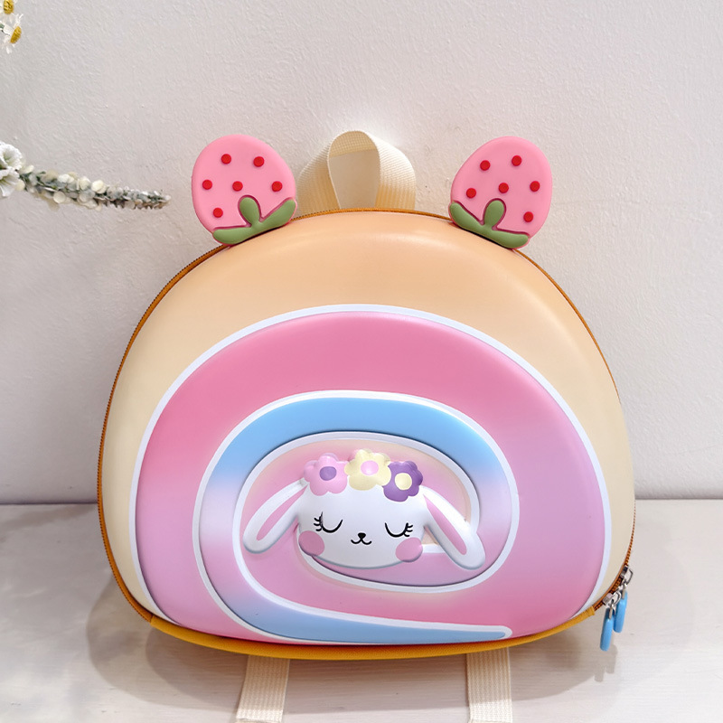 Baby Baby New Kindergarten Mochila Eva Strawberry Swiss Roll Mochila para niños de 3 a 6 años Mochila