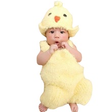 新生兒攝影服裝影樓滿月百天拍照小雞道具套裝衣服嬰幼兒周歲寶寶
