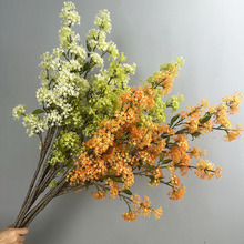 七里香桂花橙色系仿真花材搭配亮橙秋色户外婚礼家居插花婚庆假花