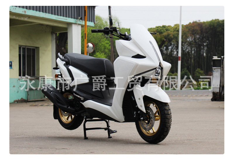 Cross-Border New Model 150Cc Scooter Fuel Vehicle Pdf Two-Wheeled Motorcycle Adult Off-Road Assistive Vehicle Factory Export