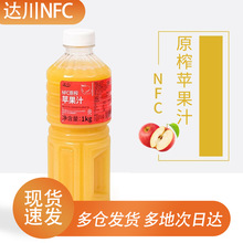 达川NFC冷冻苹果汁鲜榨苹果气泡水奶盖冲饮品奶茶店专用商用1kg