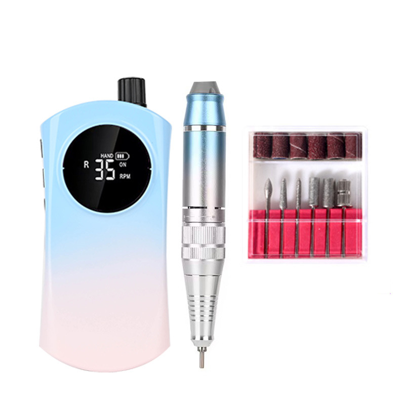 Transfronterizo nuevo portátil de carga manicura amoladora manicura uñas pulido eléctrico máquina de molienda al por mayor