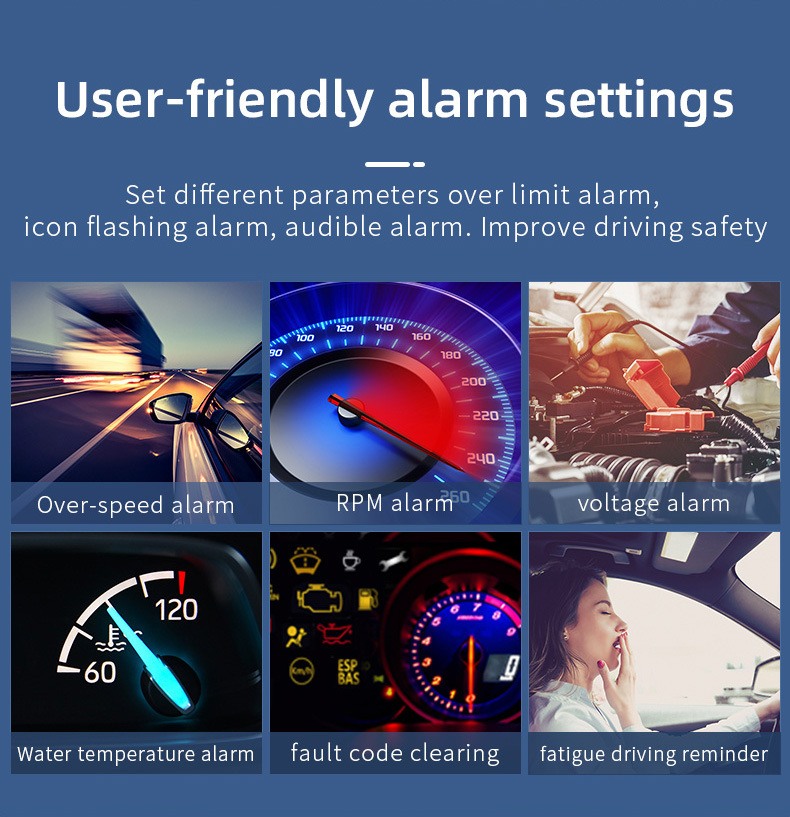 Hud Head-Up Display Obd Car Modification High-Definition Floating Projector with Built-In Sunshade Car Speedometer