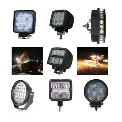 源LED農業機械60wオフロード車前照灯フォークリフト照明灯掘削機走行ヘッドライト作業灯