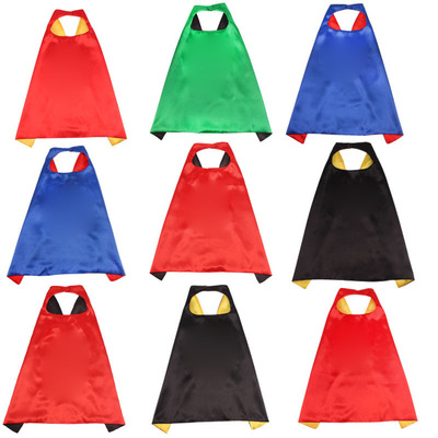 定制图案70cm英雄披风动漫披风男美队冰雪奇缘披风演出服装动漫服