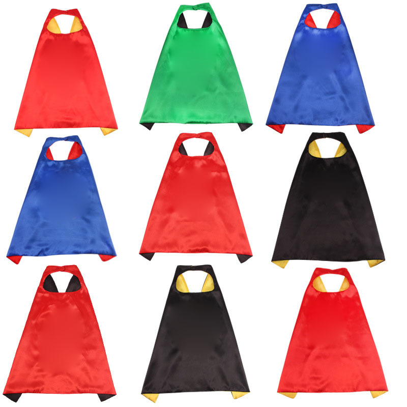定制图案70cm英雄披风动漫披风男美队冰雪奇缘披风演出服装动漫服