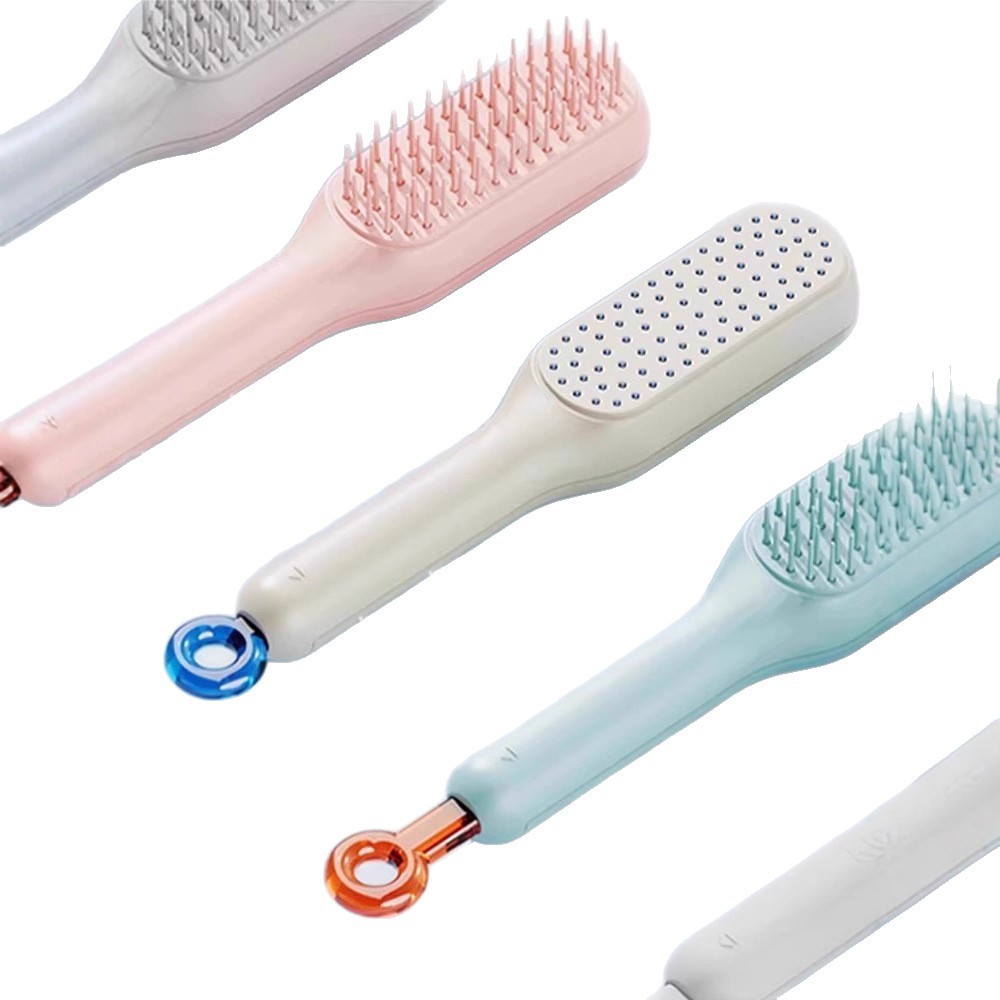 peine de masaje portátil antiestático especial para limpieza del cuero cabelludo doméstico, peine de masaje flácido compacto y limpio