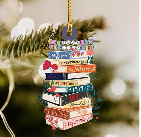 Cruz-frontera nueva Navidad árbol de Navidad decoración adornos coche retrovisor espejo colgante mochila colgante decoraciones para el hogar