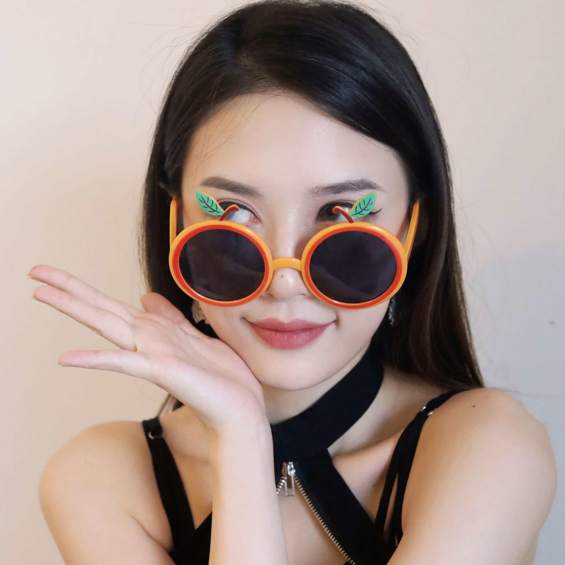 Gafas de Fiesta con Forma de Naranja de ABS Decorativo para Fiesta