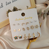 Silver needle, goods, fashionable earrings, silver 925 sample, internet celebrity, simple and elegant design