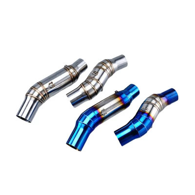 Motorcycle exhaust pipe 51mm Titanium Alloy Front Section