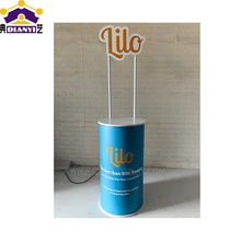 圆形促销台外贸定制促销台展示柜品牌促销活动可拆卸促销桌