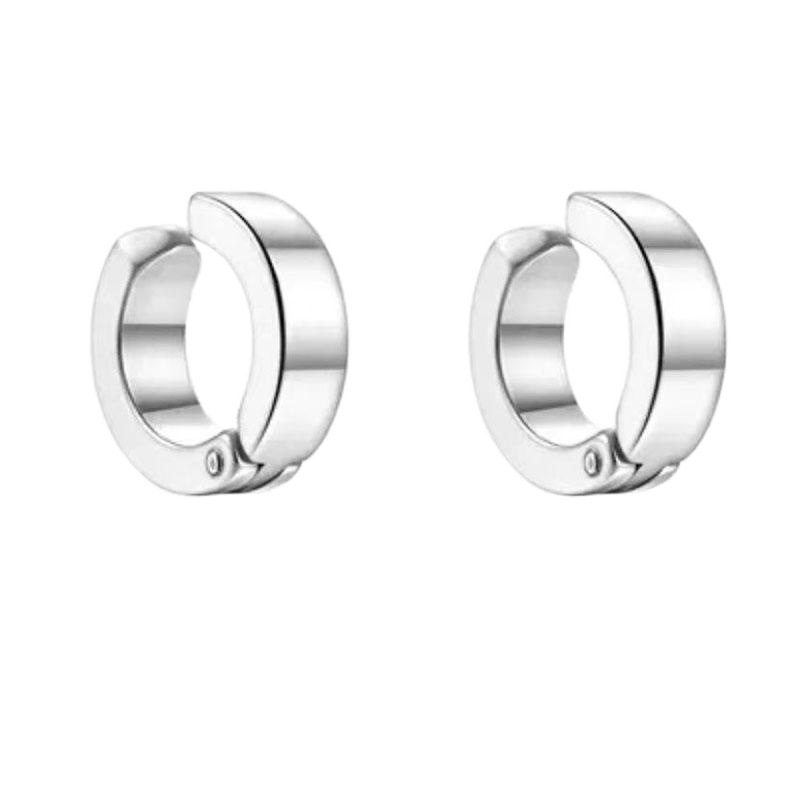096 no ear hole ear clip simple personality black earrings high-end trend high-end fashion earrings