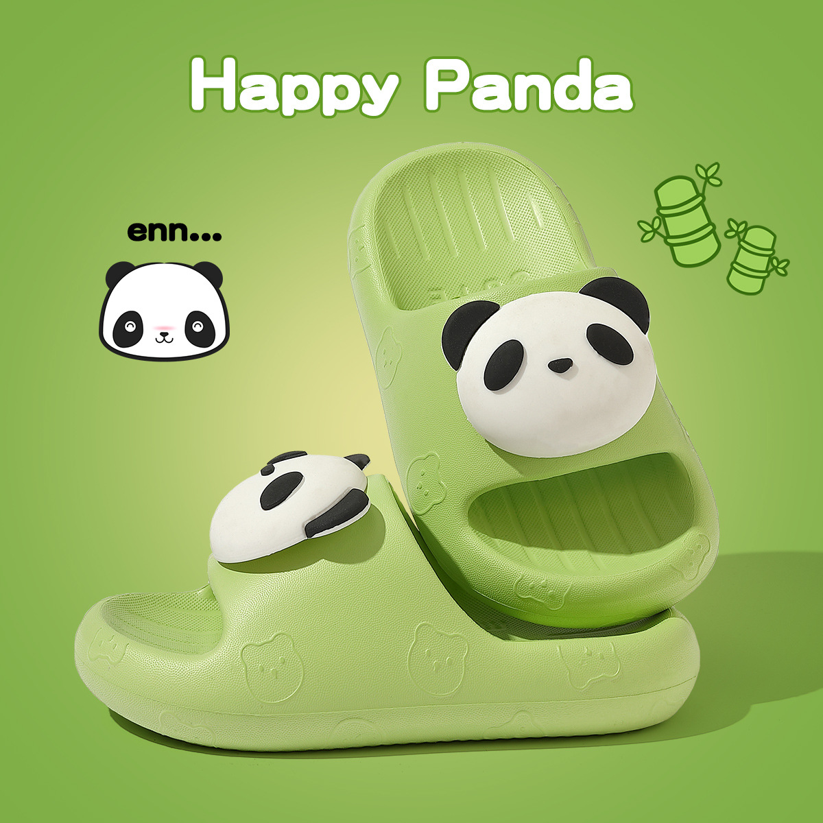 Children's Slippers for Boys 2025 New Indoor Home Bathing Thick-Soled Girls' Cute Panda Baby Sandals Wholesale