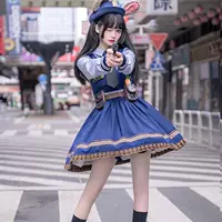 Кролик Полицейский Мультфильм Косплей Костюм Джуди Комик Кон Платье Набор Аниме Лолита Студент Ролевая Игра.