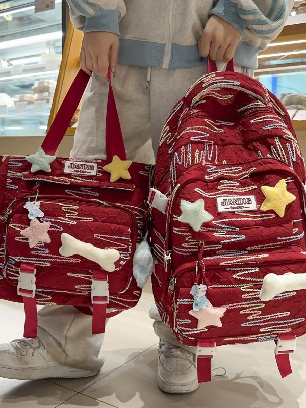 2025 new schoolbag children primary school students grade 3-6 girls junior high school students Senior high school backpack college style backpack