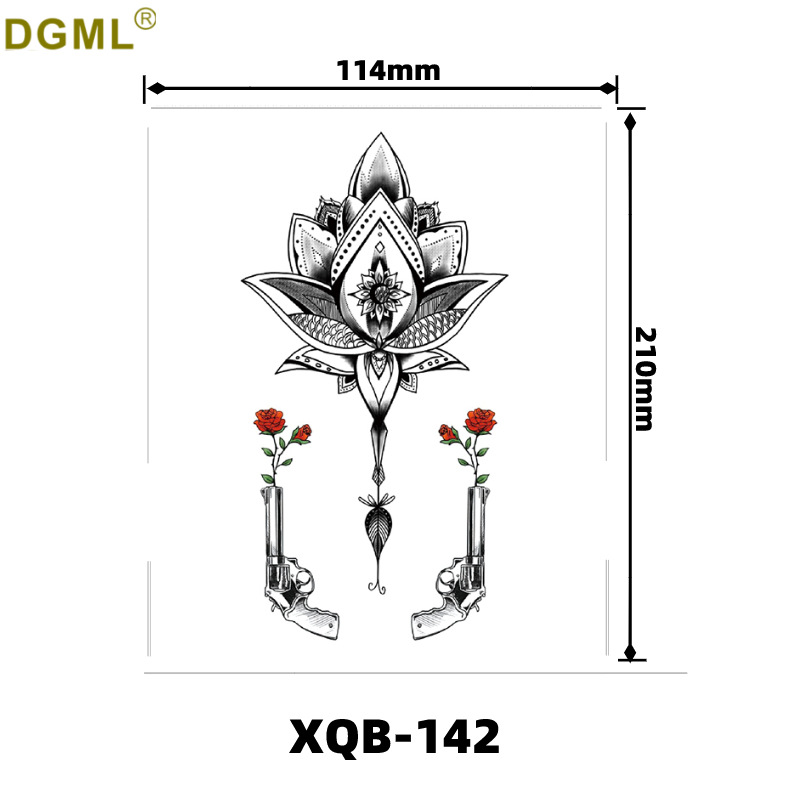 Pegatinas de tatuaje dibujos animados flor brazo pegatinas medio brazo completo oso ciervo divertido transfronterizo color creativo tatuaje pegatinas al por mayor