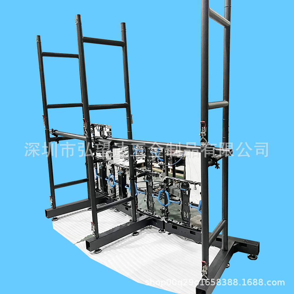 LED显示屏背架 铝合金拼接支撑显示屏地面支撑系统箱体架-阿里巴巴