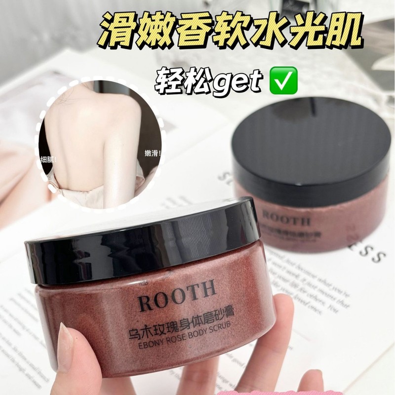 ROOTH ローズ SPA グレード ボディ スクラブ シャワー ジェル 全身柔らかく角質除去 鶏の皮 ディープ クレンジング ボディ フレグランス|undefined