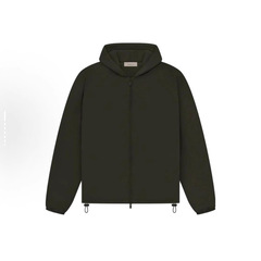 23sfog 跨境 羽绒棉服FearOfGodEssentials后背大LOGO拉链连帽