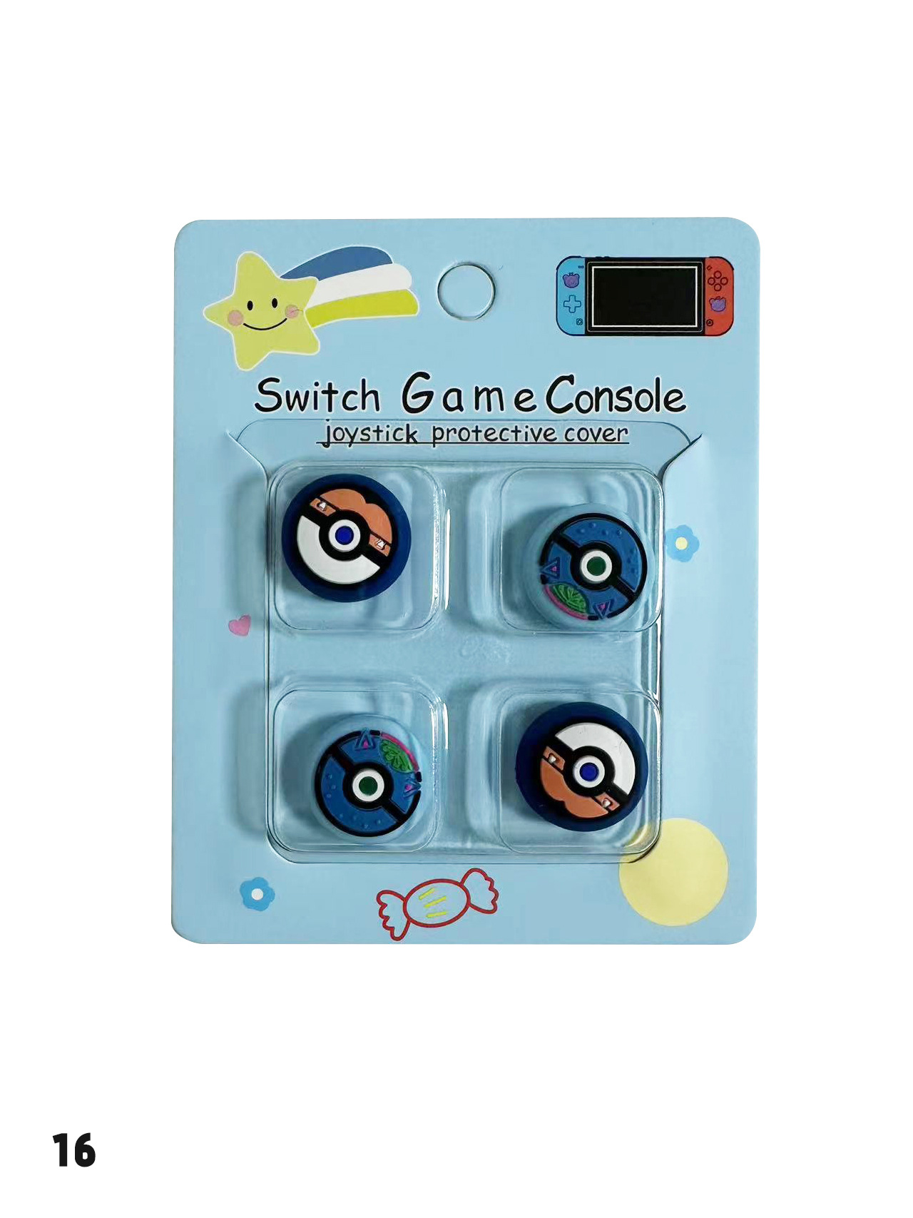 Tapa basculante de silicona de Nintendo Switch de dibujos animados NS Lite tapa basculante tapa protectora mango tapa protectora basculante