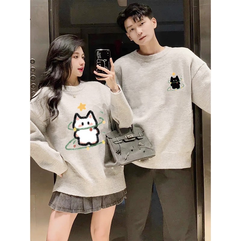 2025 New Different Autumn and Winter Couple Knitwears Niche Non-Colliding Knitwears Niche Slimming Look Tops