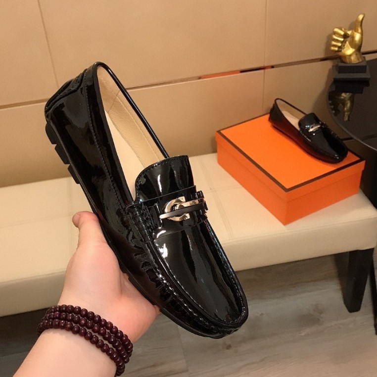 Herren Slipper Aus Echtem Leder Europäischer Stil Freizeit Schuhe_voghion.com