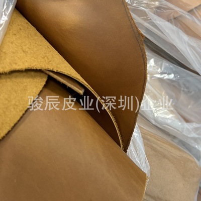 头层疯马牛皮 变色油蜡真皮 蜡感皮 环保防水 箱包本子鞋DIY皮|ms