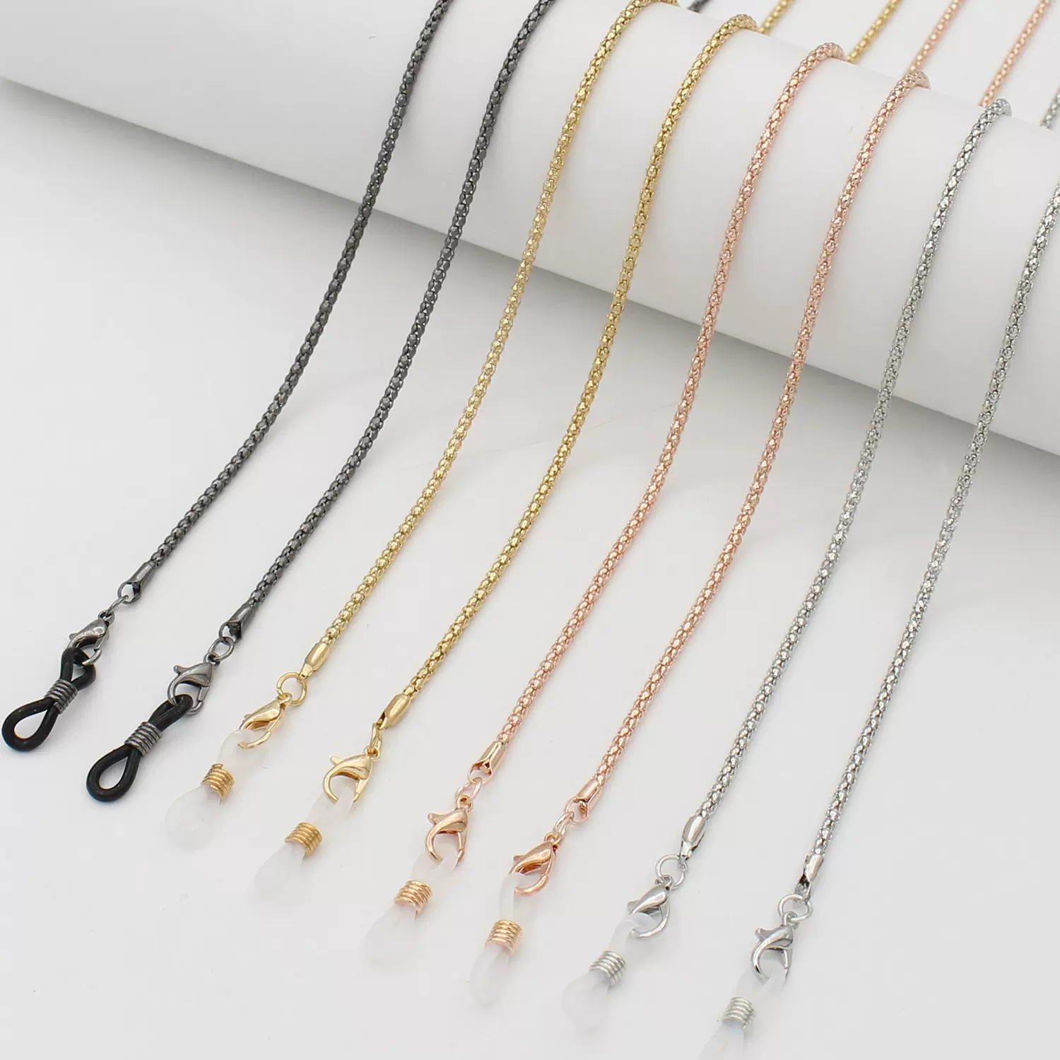 跨境亚马逊爆款金属眼镜链女挂脖链条高级感挂绳防滑眼镜链子外贸