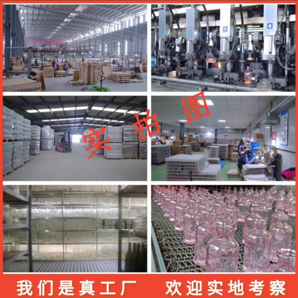 Venta al por mayor de vidrio sellado Mason tarro ensalada mermelada hogar transparente vidrio de almacenamiento tarro de vidrio de gran capacidad fábrica