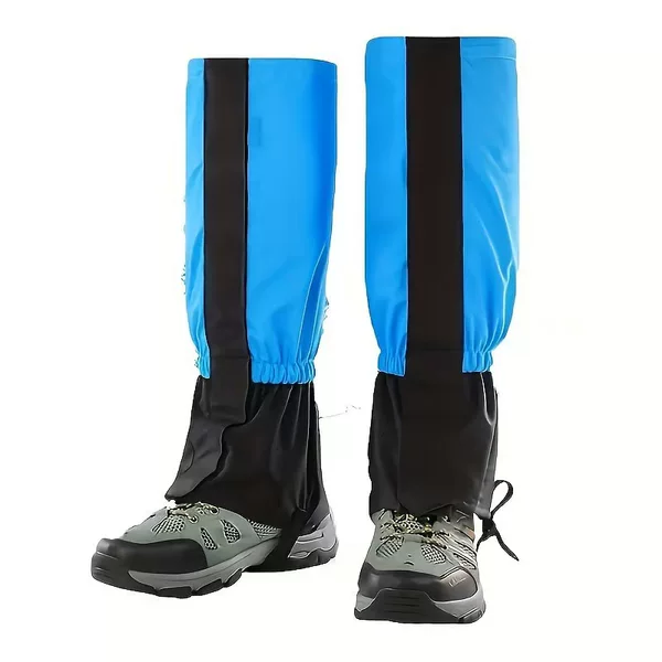 Mountaineering and Skiing Supplies, Hiking Anti-Sand and Snow Shoe Covers, Cold-Resistant Waterproof Foot Protectors for Men, Women and Children, Calf Anti-Slip