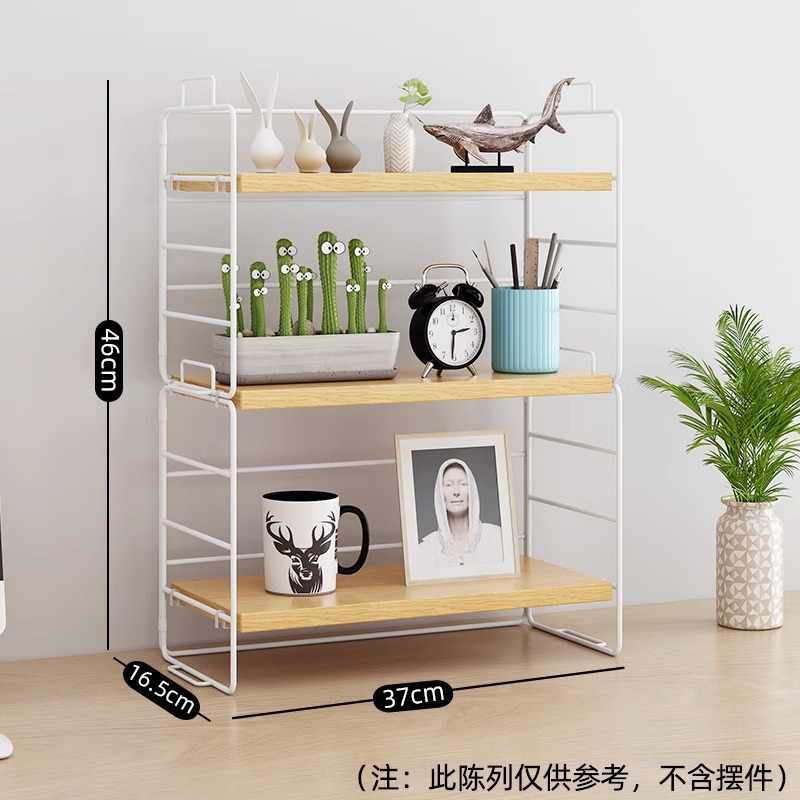 3 층 37X17X46CM 로그 컬러 화이트 랙