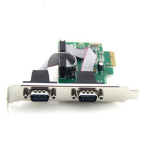 PCI-E转串口卡PCIe9针串口 RS232通讯串口卡DB9串口PCIE扩展2串卡