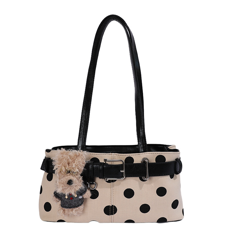 Moda transfronteriza punto de onda brazo largo cinturón de hombro bolso de hombro de aire extranjero diario cinturón de aire extranjero decoración bolso de mano de viaje