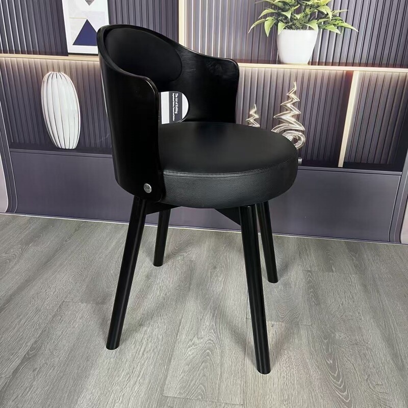 Rotatable European and American solid wood leisure chair, desk chair, dressing stool, makeup chair, study chair, study room dining table and chair Rotatable European and American solid wood leisure chair, desk chair, dressing stool, makeup chair, study chair, study room dining table and chair