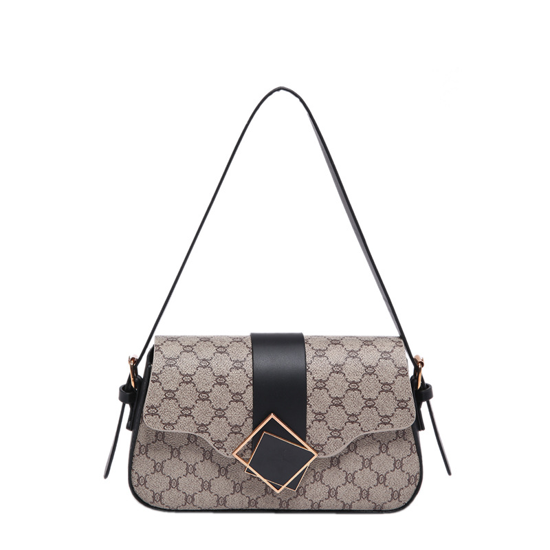 2024 nuevo bolso de axila de un solo hombro de estilo occidental de moda simple bolso cuadrado pequeño de viaje hermoso bolso de mensajero casual mujer