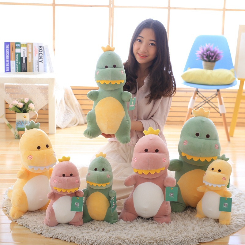 Cute plush dinosaur