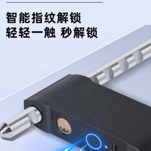 Fingerprint U-shaped lock glass door double door sliding door shop password card reader office U-shaped anti-theft electronic smart lock