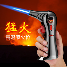 跨境创意老鹰高温直冲喷枪打火机艾条烧烤烘焙防风焊枪充气打火机