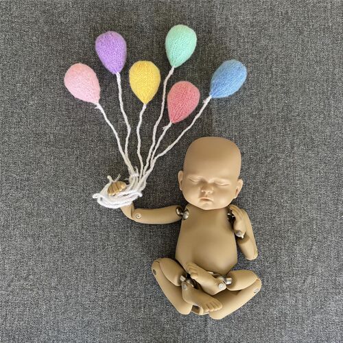 Studio photography props yarn balloon children's yarn hand hook toy multiple colors creative simulation ornament balloon