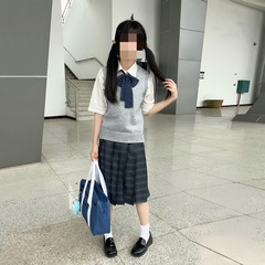 JK制服チェック柄スカート海苔大蘭オリジナル赤チェック柄カレッジスタイルスカートスーツJKプリーツスカート和風スカート