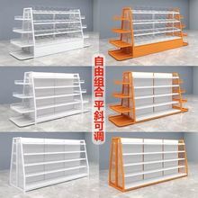 零食货架展示架超市便利店食品散装双面中岛绢花招财猫挂式展示架