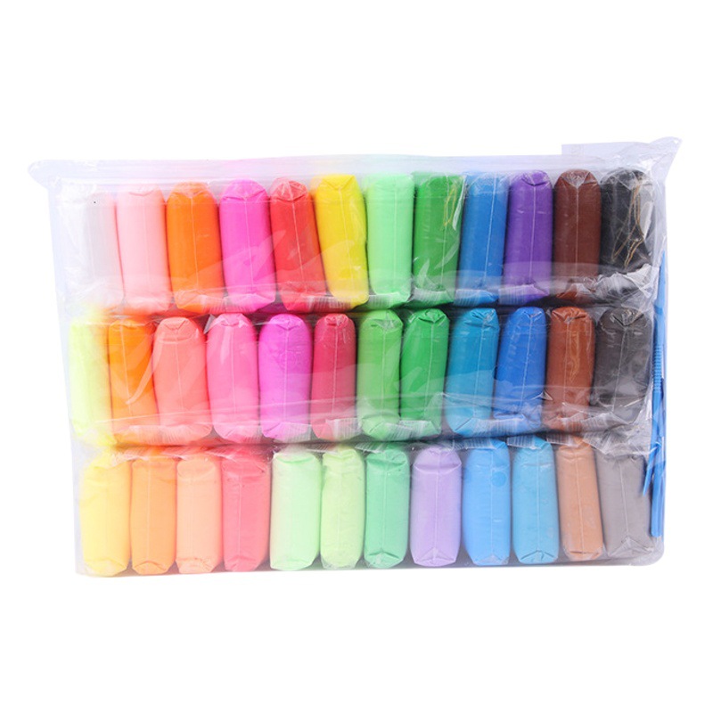 Arcilla ultraligera hecha a mano arcilla DIY 12 colores 24 colores 36 colores arcilla coloreada plastilina juguetes para niños al por mayor transfronteriza