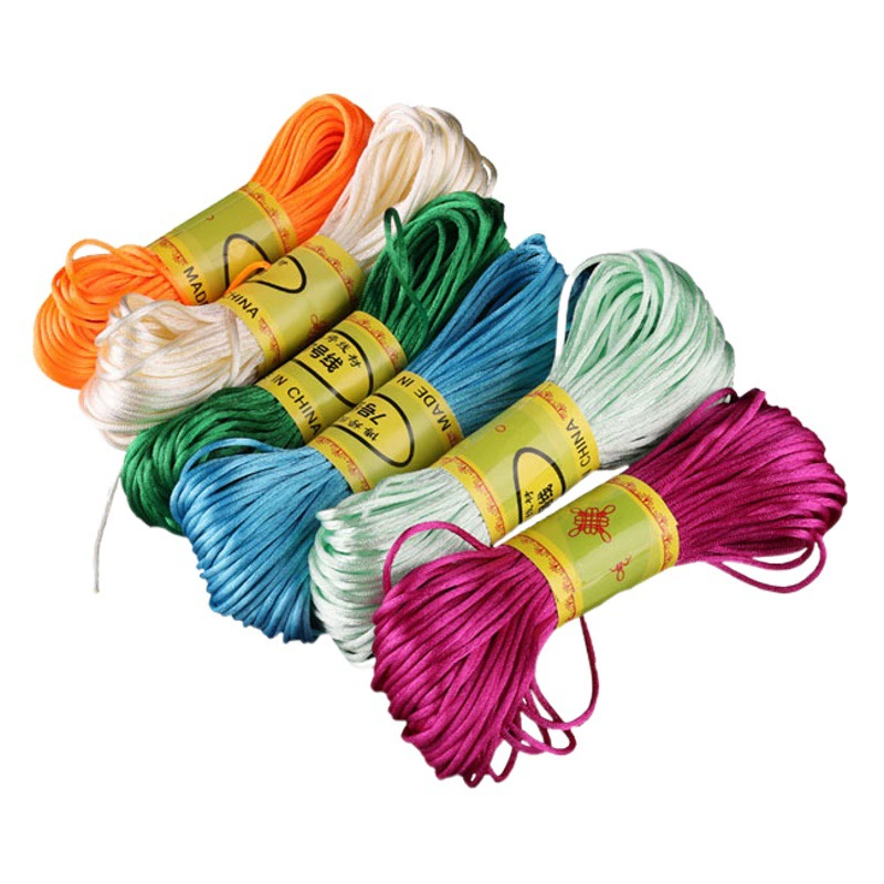 Линия 7 20 м Китайский узел тканый провод Тайваньская линия твердый браслет ручной работы из веревки плетеный Канатный материал