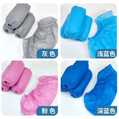 Indoor disposable shoe covers for home use, thickened dustproof and slip-resistant shoe covers for machine rooms, student adult foot covers, non-woven shoe covers, gray