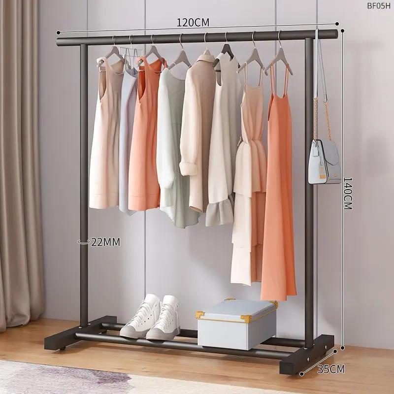 percha de ropa tipo piso para uso doméstico de alto grado colgar prendas de ropa rack varilla telescópica especial para balcón edredón
